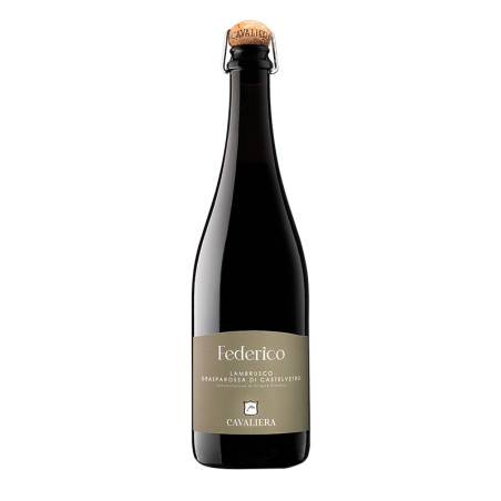 Federico Lambrusco Grasparossa ancestrale biologico frizzante secco Doc Cavaliera