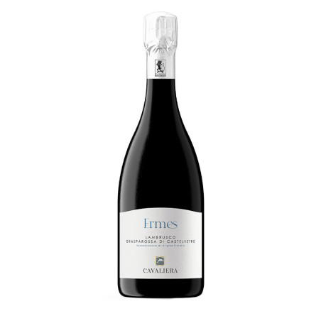 Ermes Lambrusco Grasparossa biologico DOP frizzante secco Cavaliera.